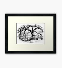 Will Drawing v2 (Stranger Things 2) Framed Print