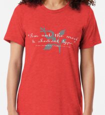 "I'm not the meek & obedient type." Tri-blend T-Shirt