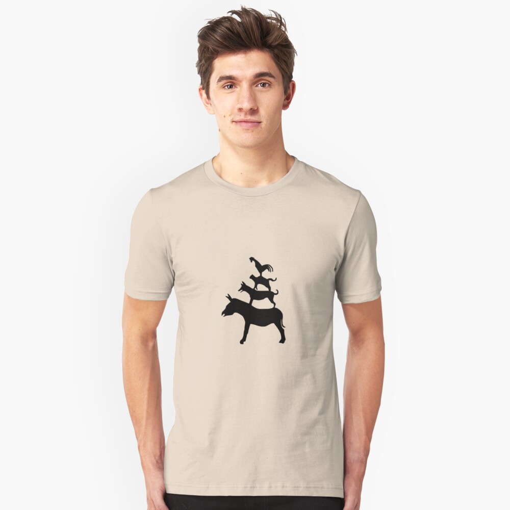 The Town Musicians of Bremen (Die Bremer Stadtmusikanten) - light tees Slim Fit T-Shirt