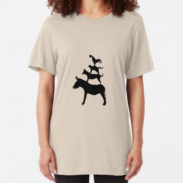 The Town Musicians of Bremen (Die Bremer Stadtmusikanten) - light tees Slim Fit T-Shirt