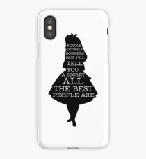 Alice in Wonderland Have I Gone Bonkers Quote iPhone Case