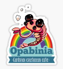 Opabinia - Cambrian crustacean cutie Sticker