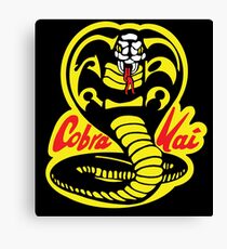 Cobra Kai Dojo - Schwarz Leinwanddruck