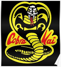 Cobra Kai Dojo - Schwarz Poster