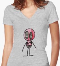 Anti-Hero Women's Fitted V-Neck T-Shirt