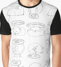 Hamster Sleeping Guide Graphic T-Shirt