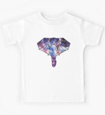 Elephant Line Geometry (Lotus) Kids Tee