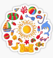 Summer mood pattern Sticker