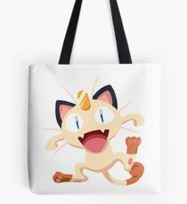 Meowth Pokemon Simple No Borders Tote Bag