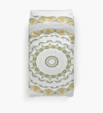 Creamy Yellow Rose Kaleidoscope Art 5 Duvet Cover