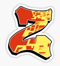Z - blocky Sticker