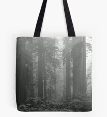 REDWOODS IN FOG Tote Bag