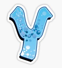Y - bubbles Sticker