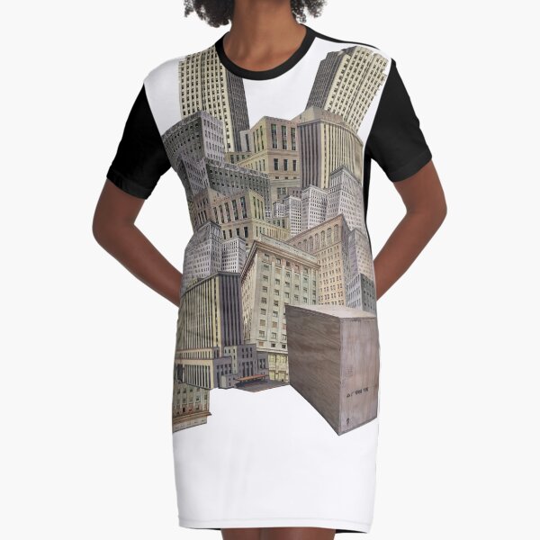 Sonder Collage Graphic T-Shirt Dress