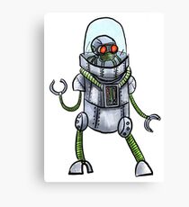 Retro robot Canvas Print