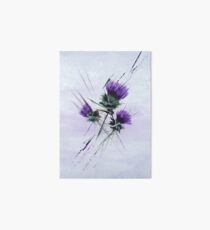 Scottish Thistles in a contemporary style Art Board Print