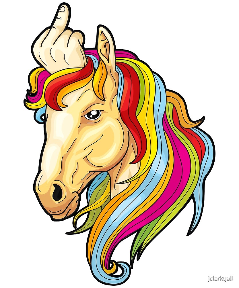 Unicorn Middle Finger Svg Free