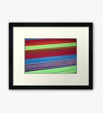 Colorful yarn Framed Print