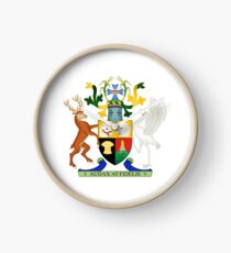 Coat of Arms of Queensland, Australia Clock