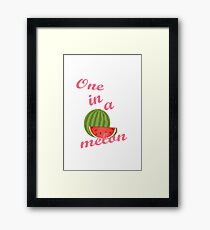 Cute Watermelon Framed Print