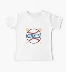 Baseball Number 1 Fan Baby Tee