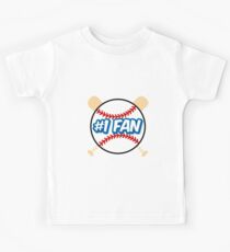 Baseball Number 1 Fan Kids Tee