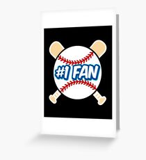 Baseball Number 1 Fan Greeting Card