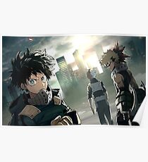 My Hero Academia - Deku, Todoroki & Bakugo Poster