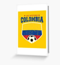 2018 Colombia Soccer Team World Jersey Cup Greeting Card