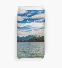 Panorama of Bled (Slovenja) Duvet Cover