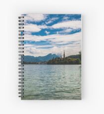 Panorama of Bled (Slovenja) Spiral Notebook