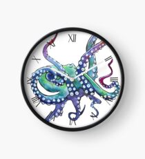 Rainbow Octopus Clock