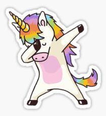 Cute Dabbing Unicorn - Dab Hip Hop Funny Magic Sticker