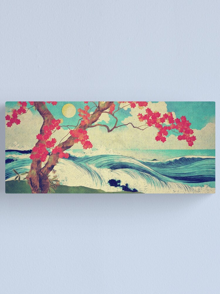 Alternate view of Waking to the Wild and Beautiful Ocean of Dhin Canvas Print
