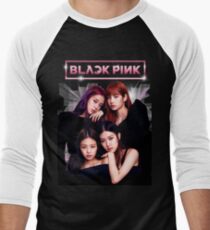 Camiseta ¾ bicolor para hombre Rosa negro