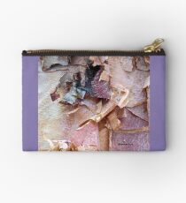 Bark of the River Birch in Winter Studio Pouch