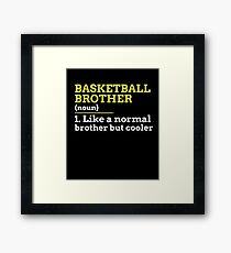Basketball Brother Framed Print