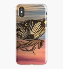 White Anglo Saxon butterfly iPhone Case