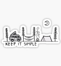 Keep it Simple - Camping Sticker