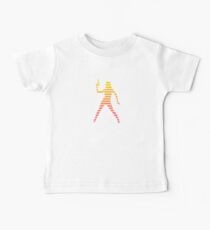 Sexy Gun Babe Silhouette Lines Duotone Design Baby Tee