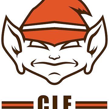 Cleveland Browns Brownie Elf Poster Art Print Notecards -   Israel