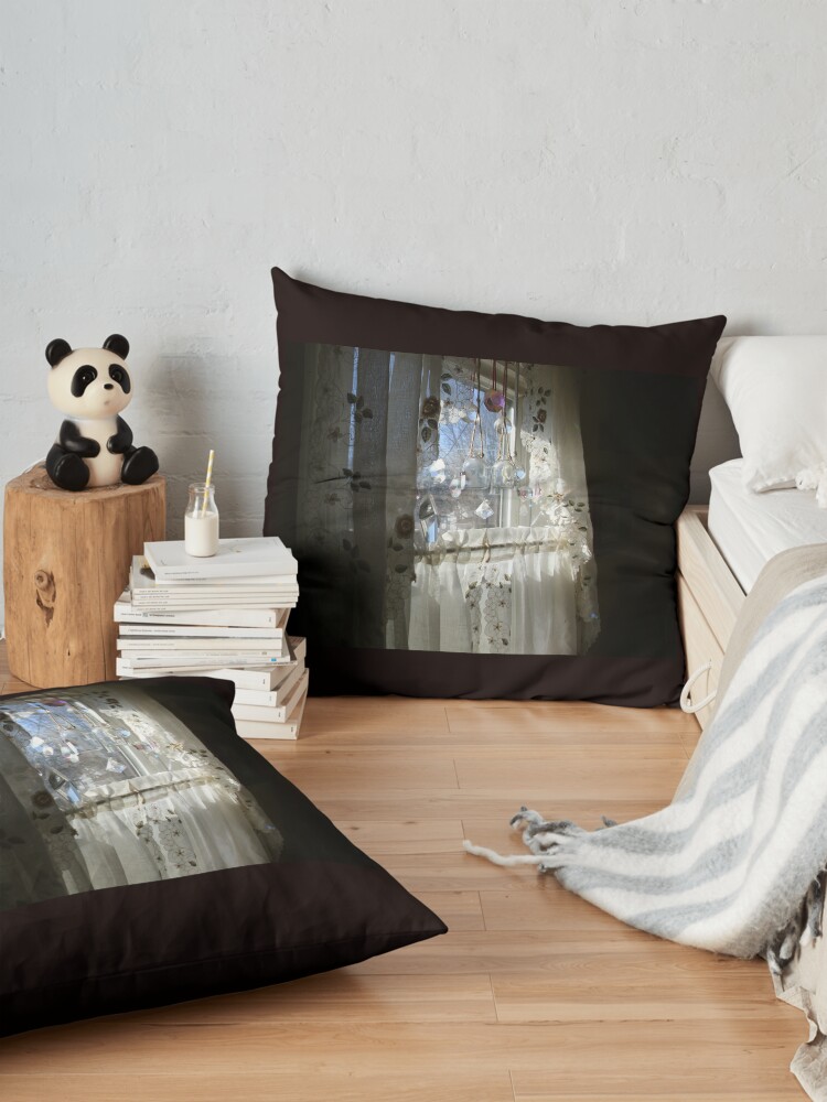 Alternate view of crystals in the kithen Floor Pillow
