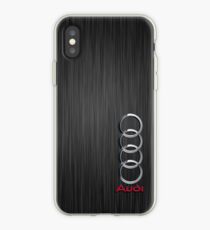 Audi logo on a field of steel vintage iPhone Case