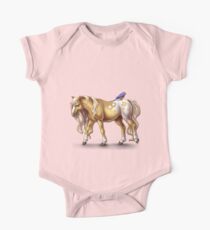 Blue Bird Pony One Piece - Short Sleeve