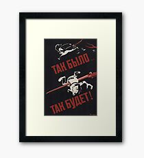 Soviet WWII Propaganda Framed Print