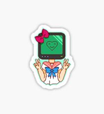 Object Head Schoolgirl Sticker