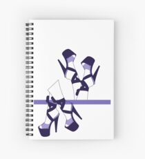 Purple Pleasers design Spiral Notebook