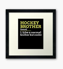 Hockey Brother Framed Print