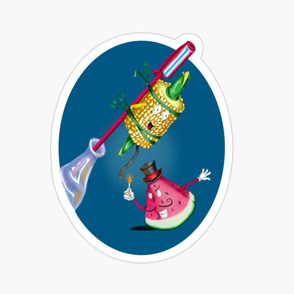 It's Curtains For The Corn! Sticker