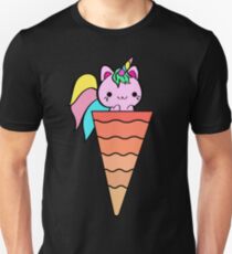 Unicorn Cat Ice Cream Unisex T-Shirt